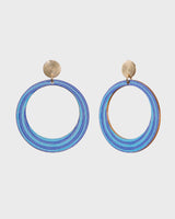 Kosmos plywood earrings blue 2026