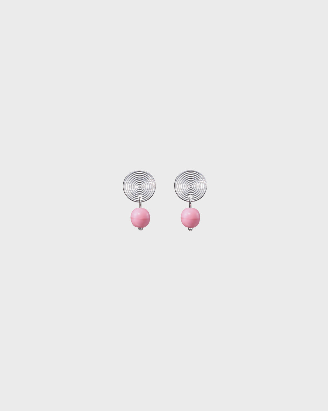 Pink Ribbon 2026 Kosmos stud earrings silver