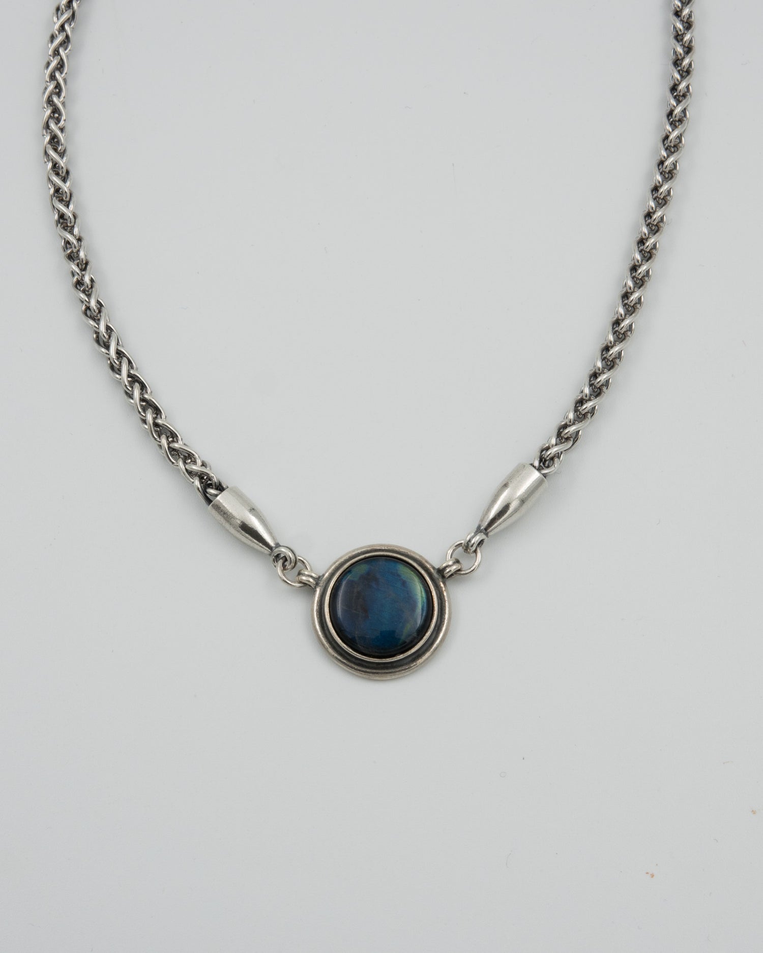 Held Spectro necklace 42 cm silver spectrolite