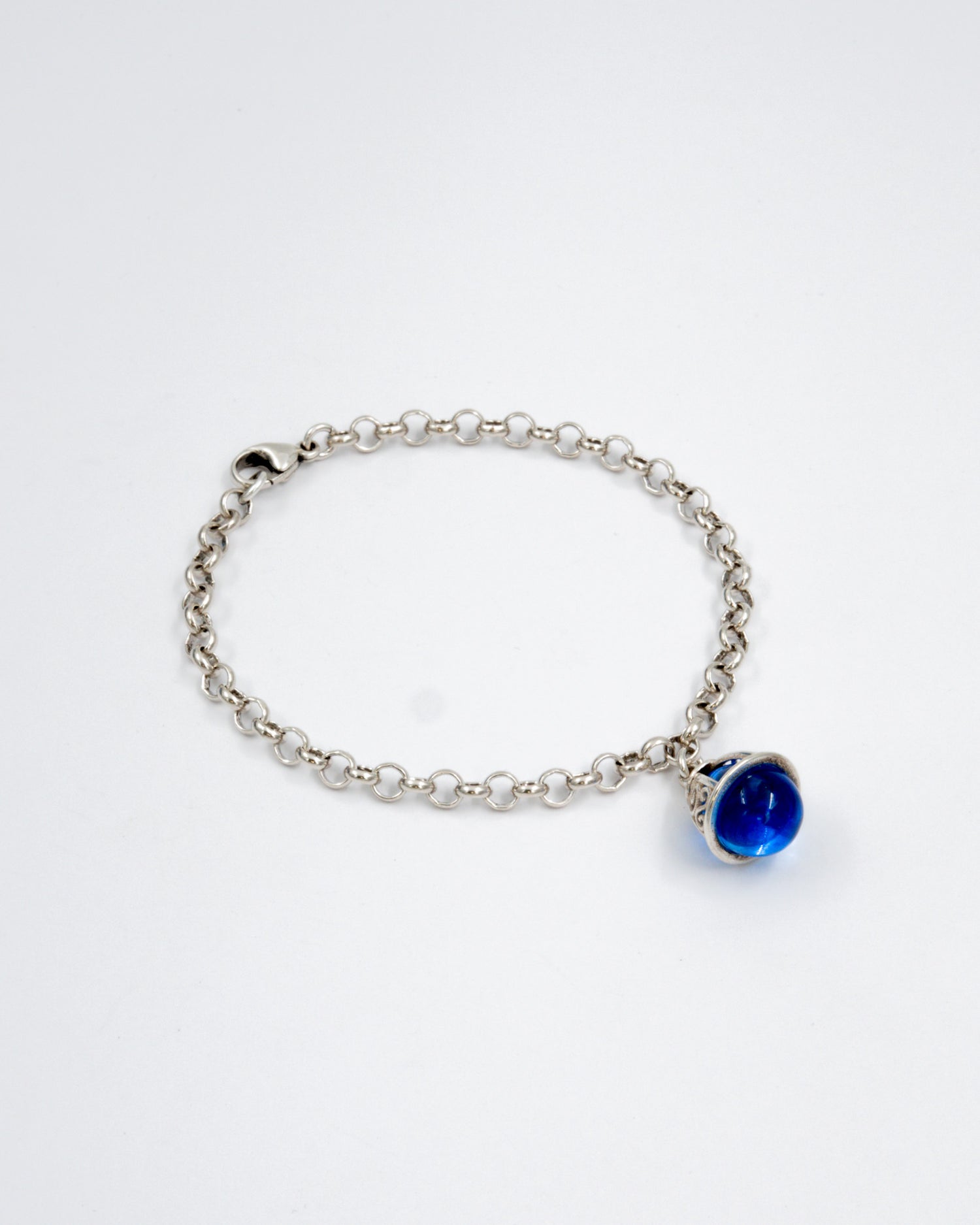 Held The Beginning of Life bracelet synthetic quartz silver