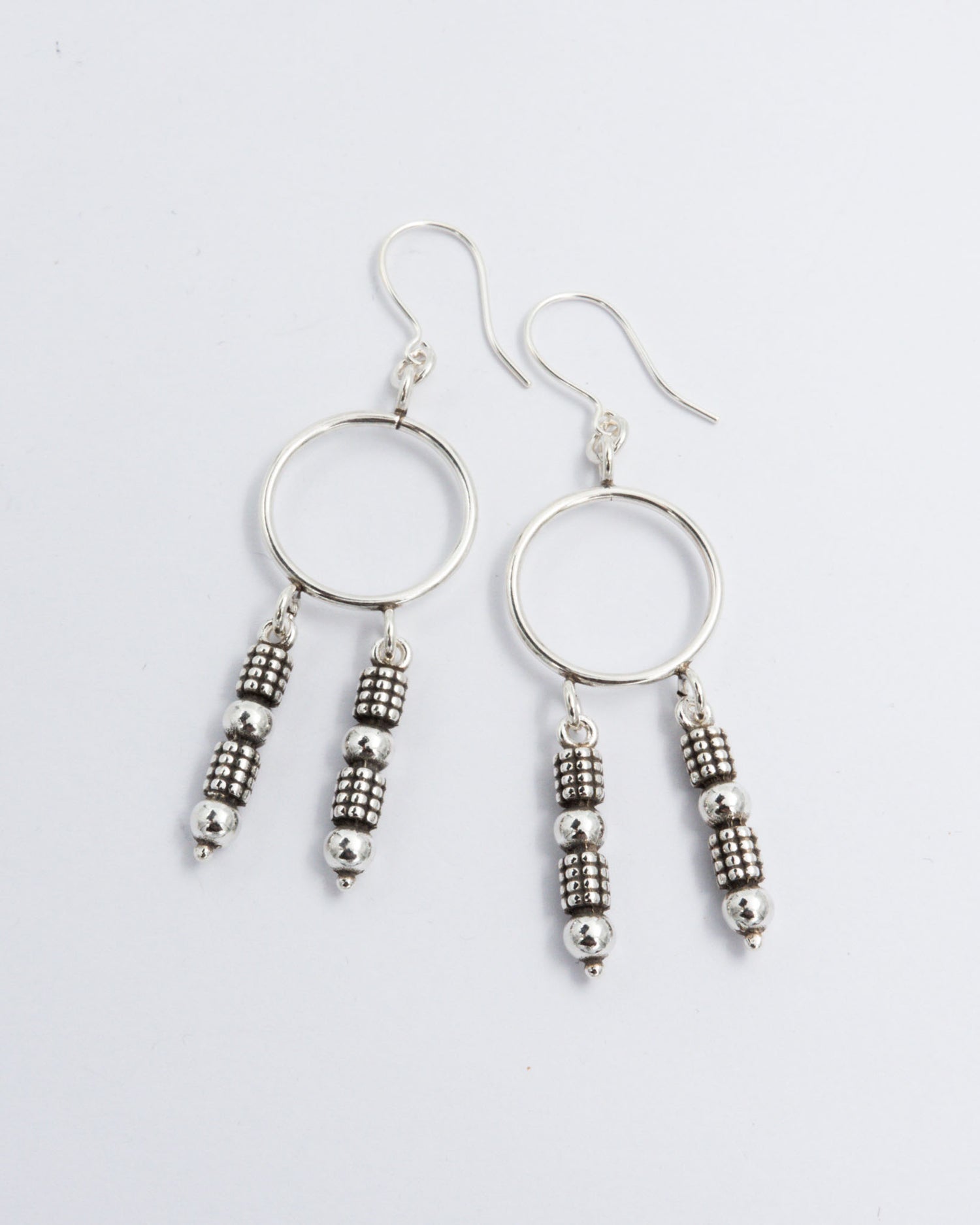 Pidetty Kiteen korvakorut hopea