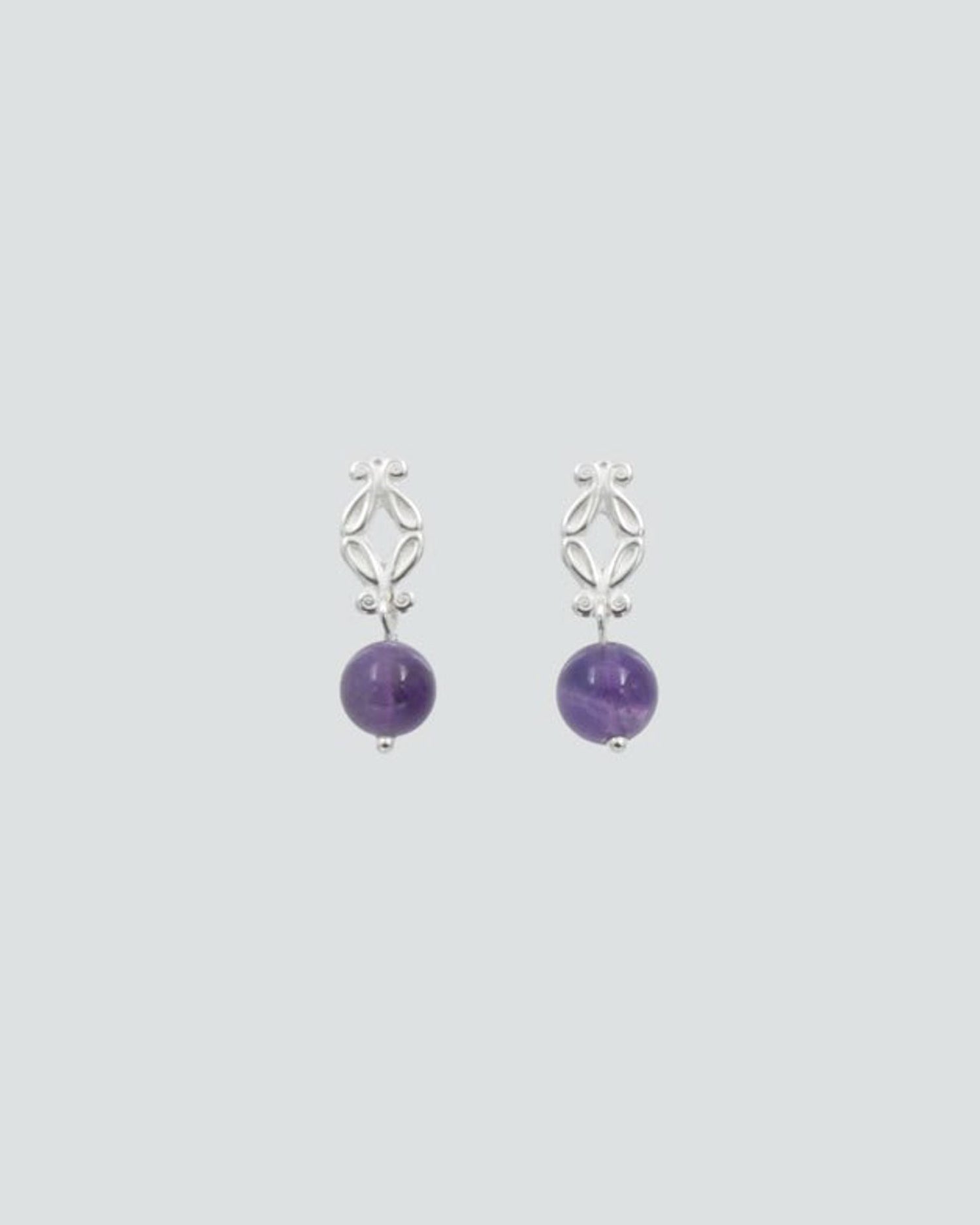 Held Iris earrings silver amethyst