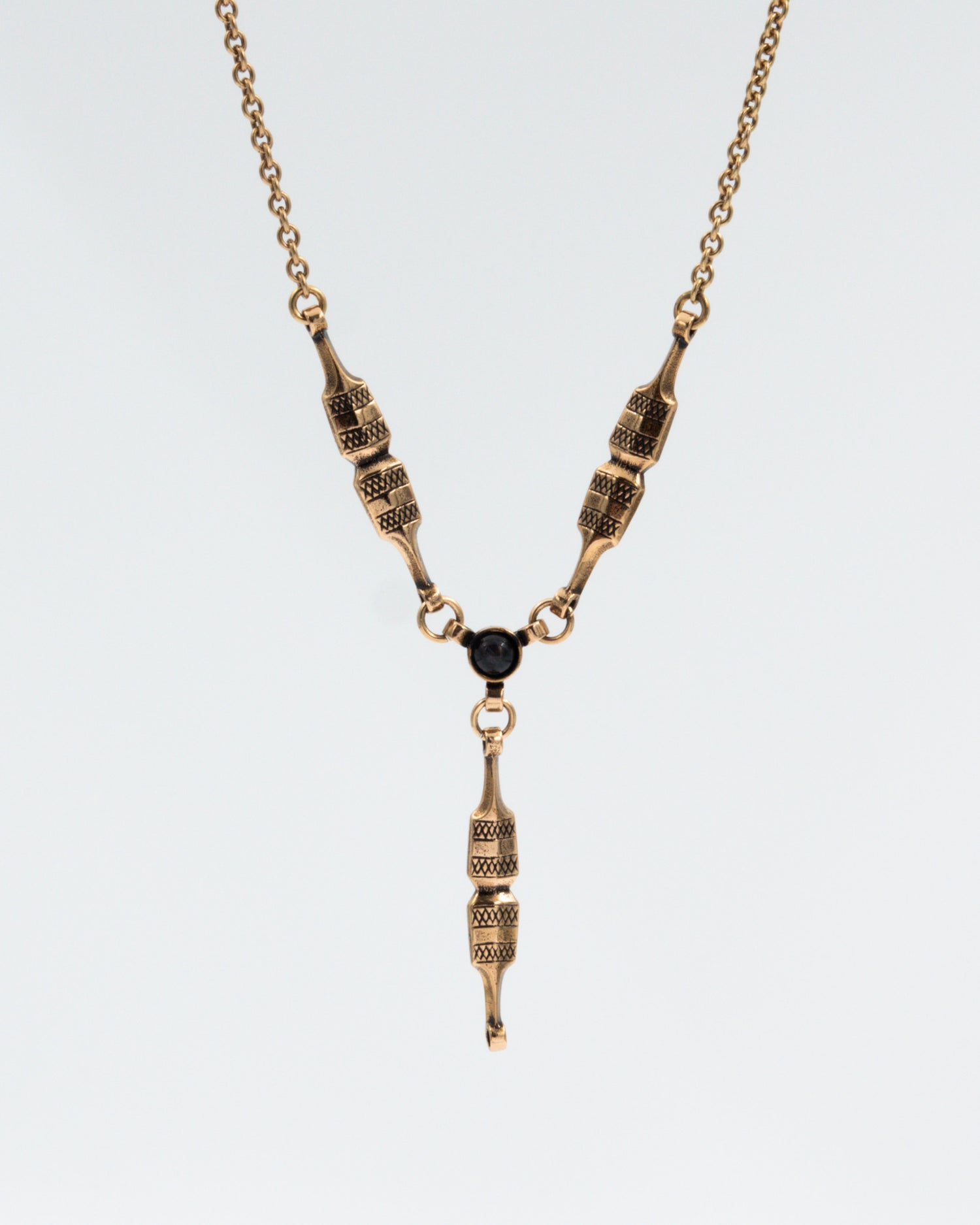 Pidetty Kehrääjä-kaulakoru 45 cm pronssi