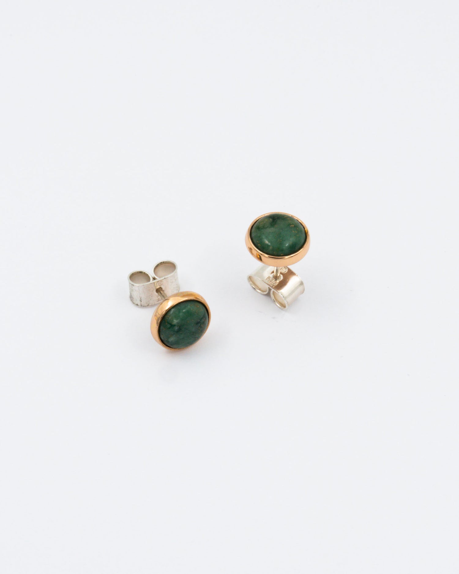 Held Ruska earrings bronze chrome marble