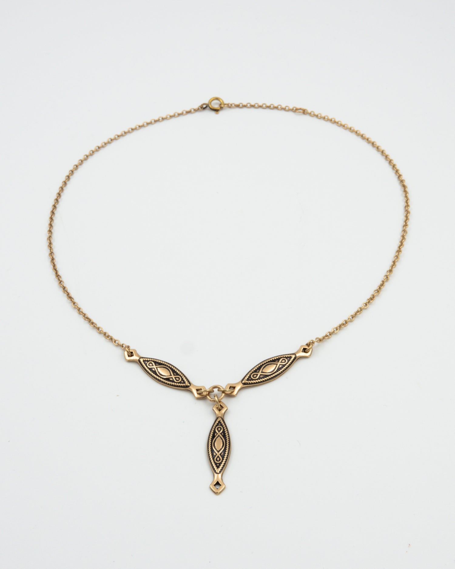 Pidetty Karelia -kaulakoru 42/45 cm pronssi