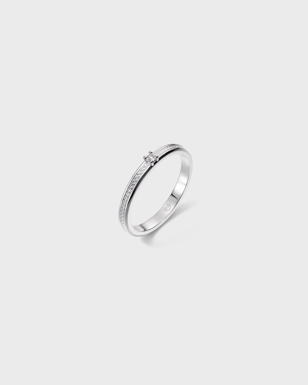 Heritage Diamond Ring 0.02 ct white gold