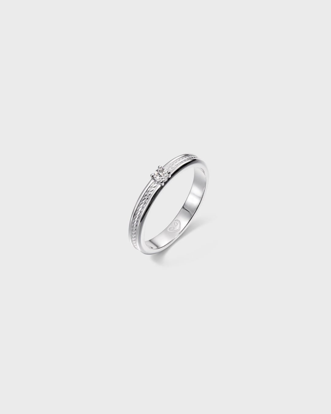 Heritage Diamond Ring 0.06 ct white gold