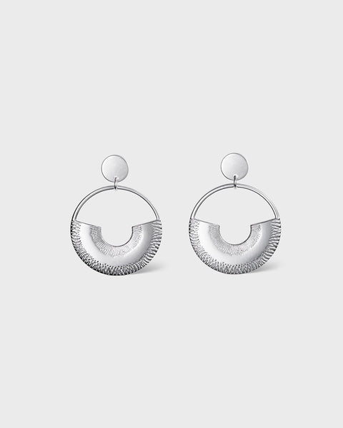 Arcs Earrings silver