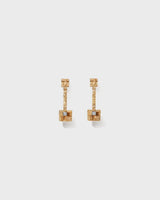 Thai single earring long gold