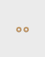 Circle of Light Stud Earrings gold