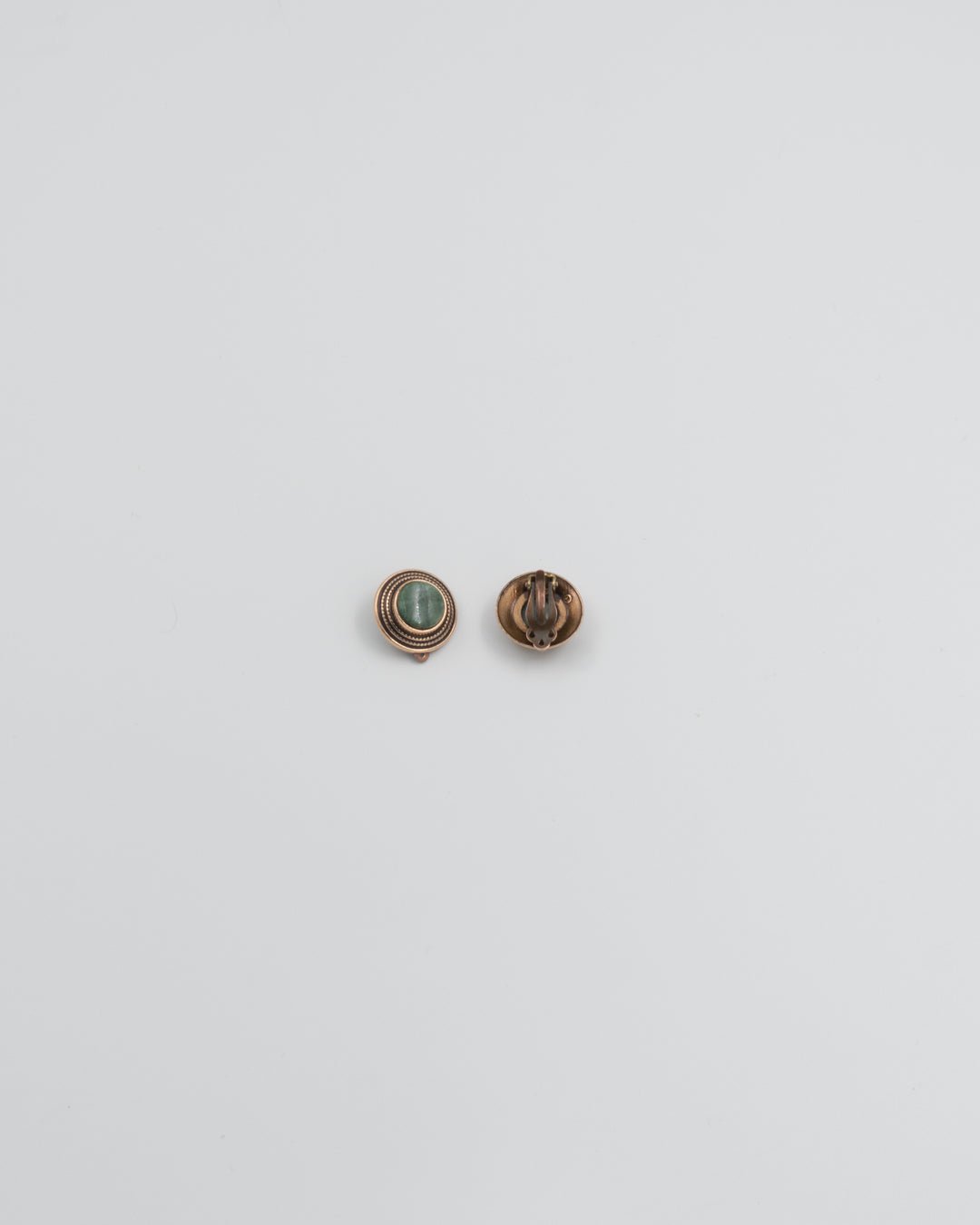 Held earrings clip bronze chrome marble