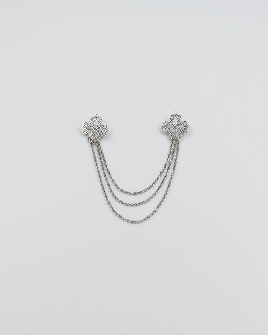 Kept Karelian ribbon braid necklace silver