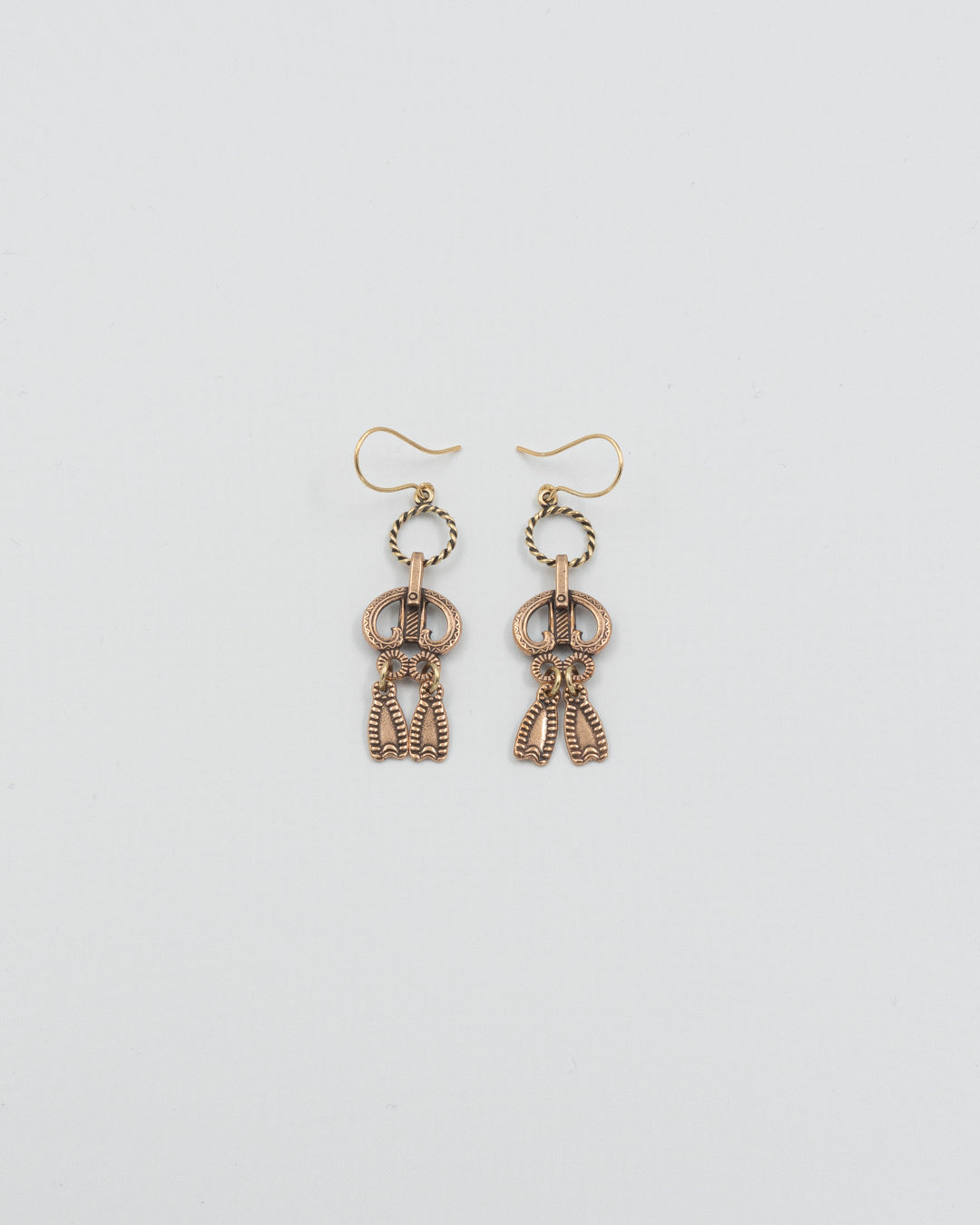 Kept Viipur rinkilä earrings bronze